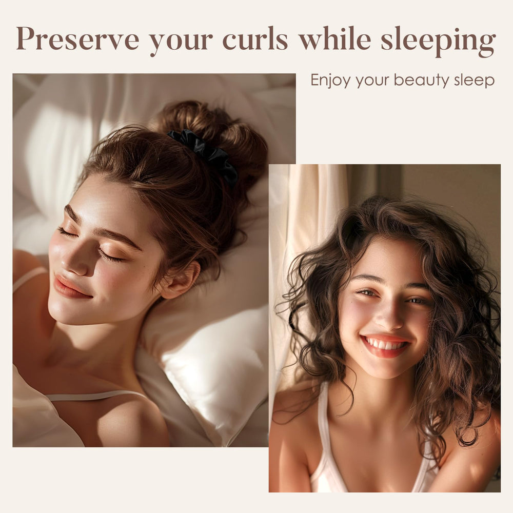 LULUSILK chouchou porté dans les cheveux, réduction du frottement
