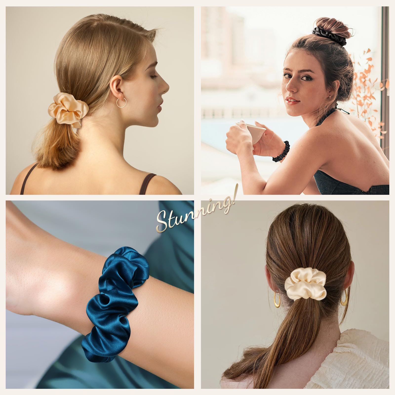 LULUSILK chouchous variés, assortis à vos tenues