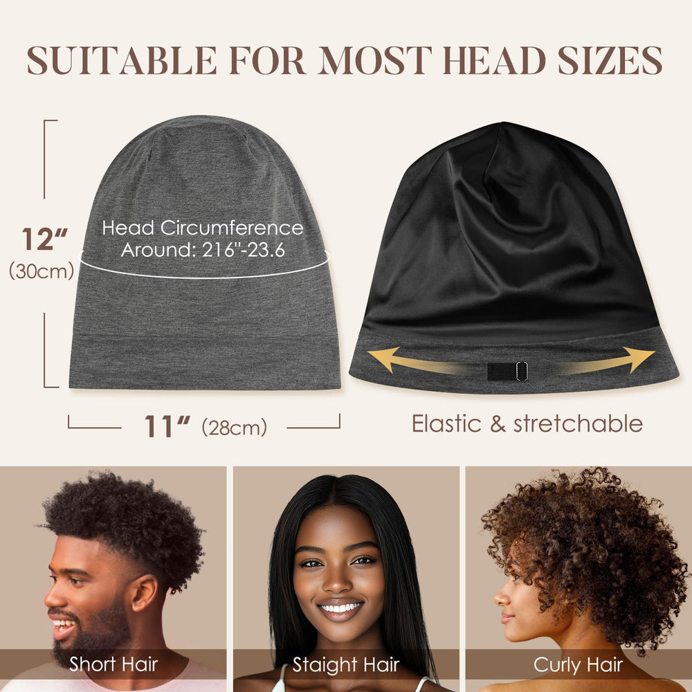 Coffret cadeau élégant LULUSILK avec bonnet en soie pour offrir.
