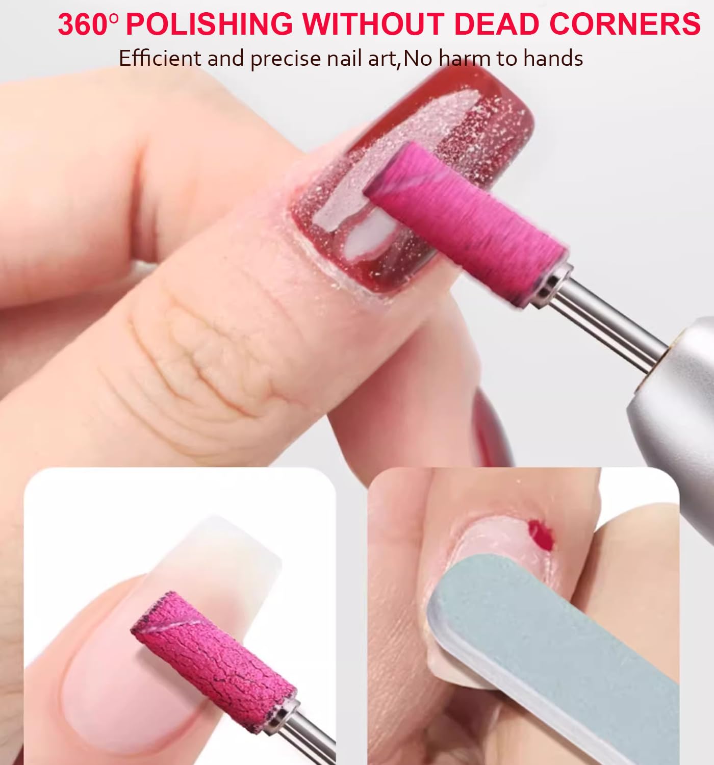 Lumcrissy coffret compact et léger, rangement facile pour nail art portable.