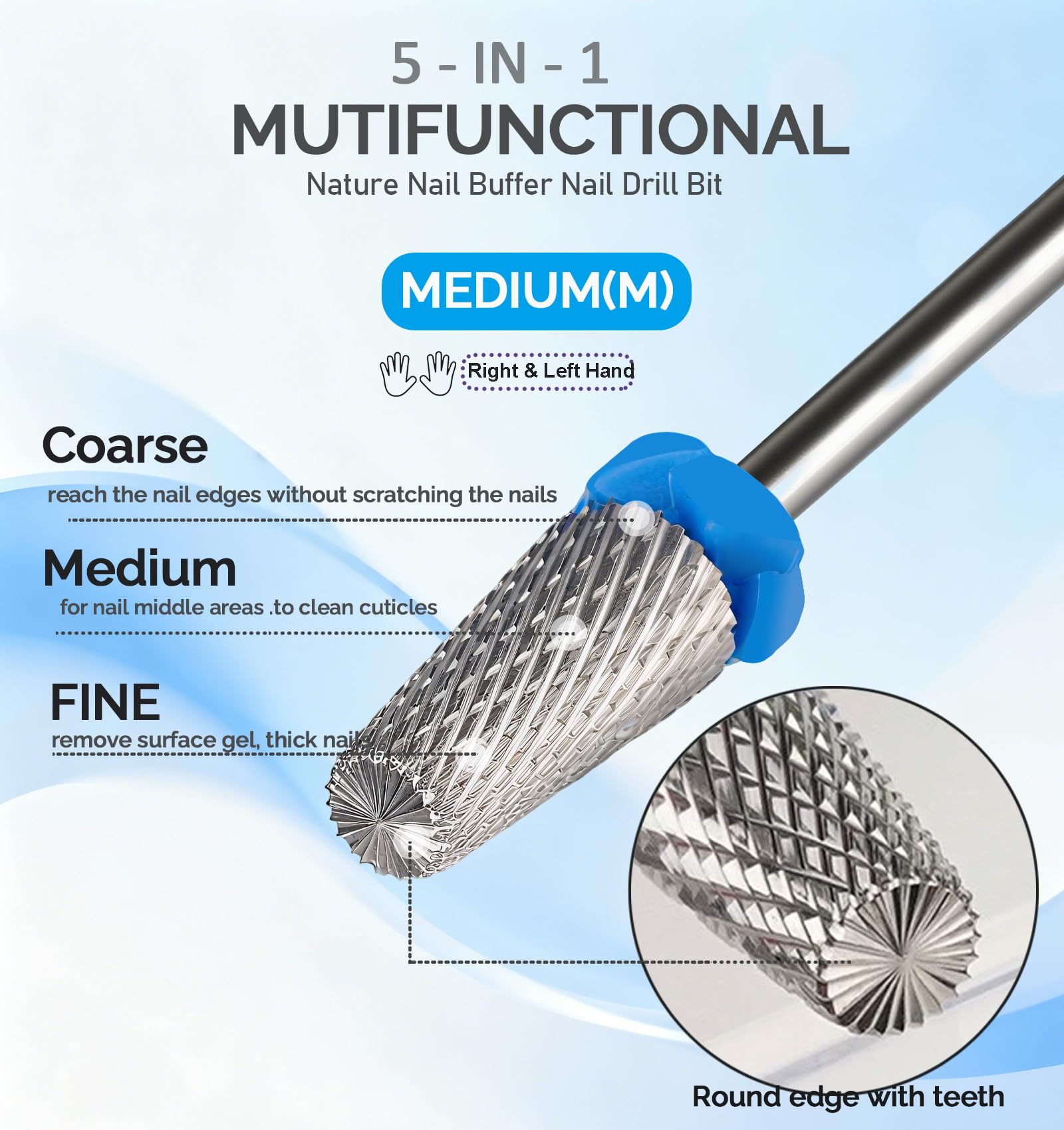 Lumcrissy foret queue 3-32 pouces, compatible avec la plupart des perceuses professionnelles.