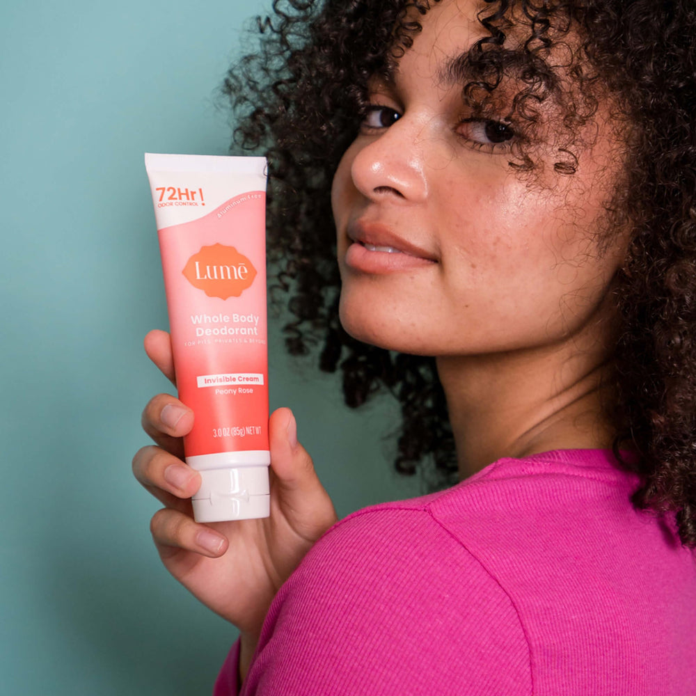 Lume aluminum-free and baking soda-free formula emphasis