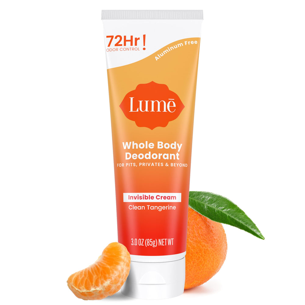 Lume Crème Invisible Tangerine sur tube, application discrète et efficace