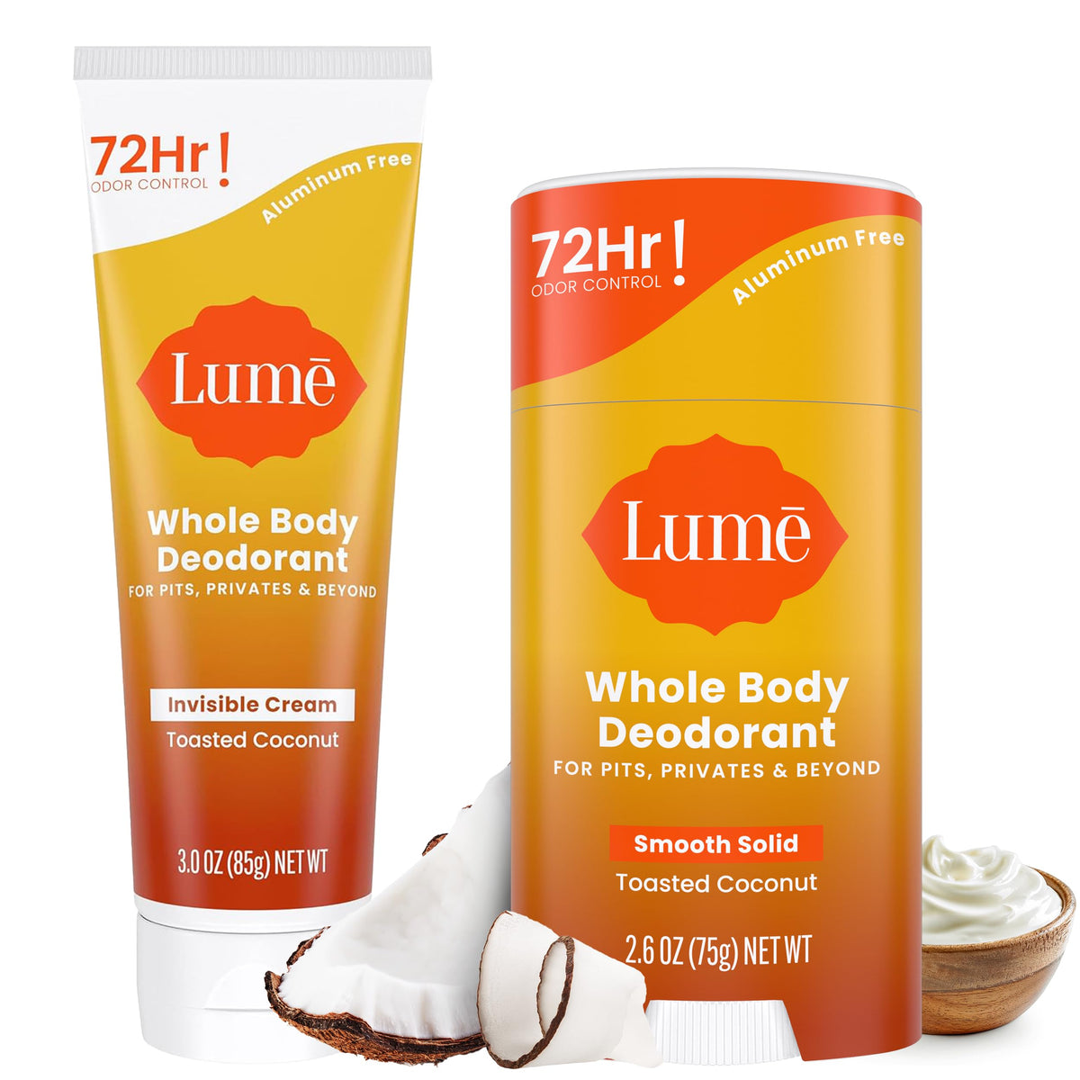 Lume crème invisible en tube: fraîcheur durable sans traces.