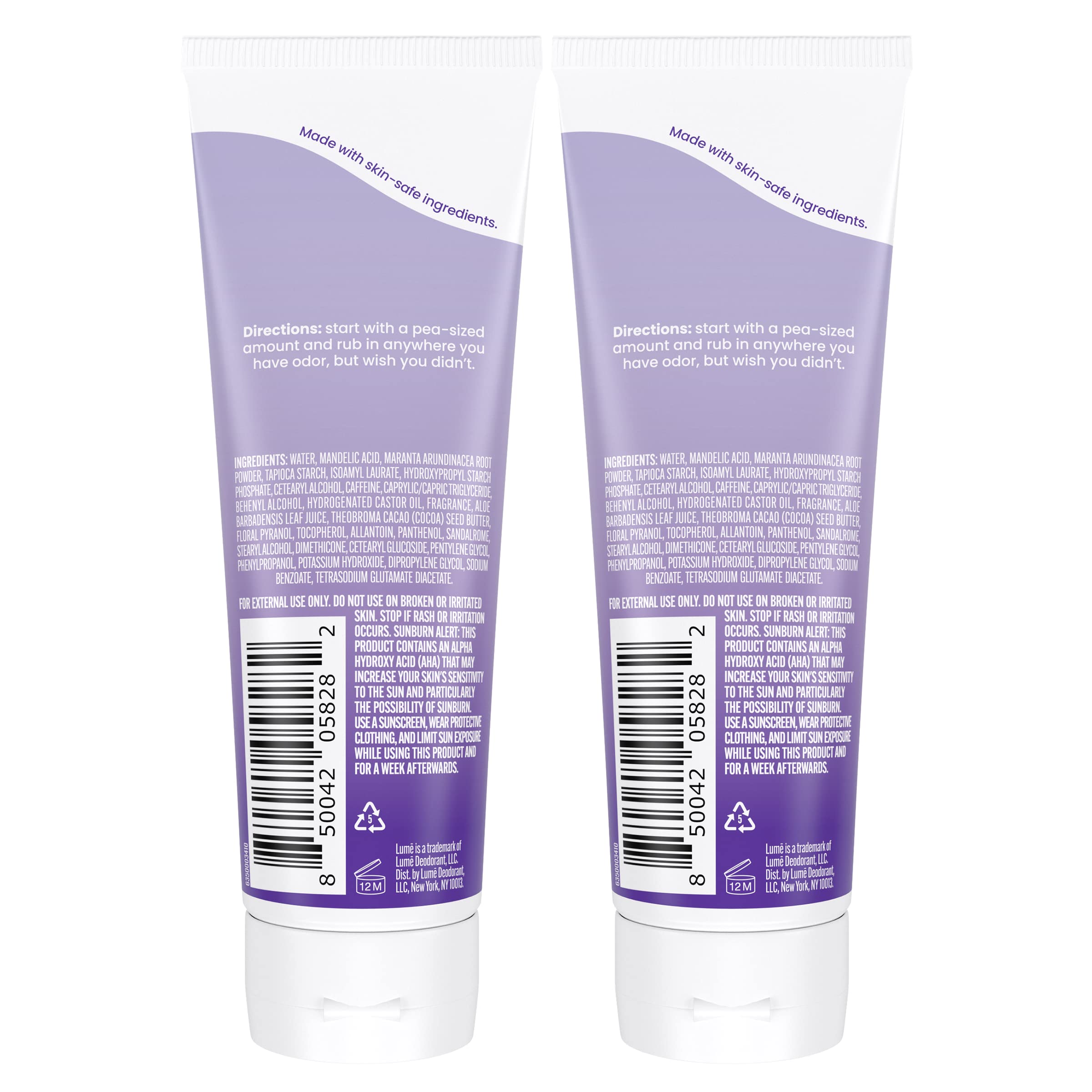Lume Déodorant Crème Invisible – application rapide et légère