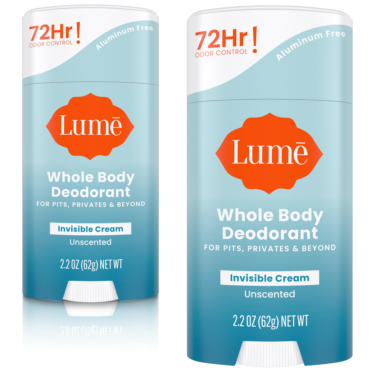 Lume déodorant corps crème invisible — emballage discret et contrôle durable des odeurs