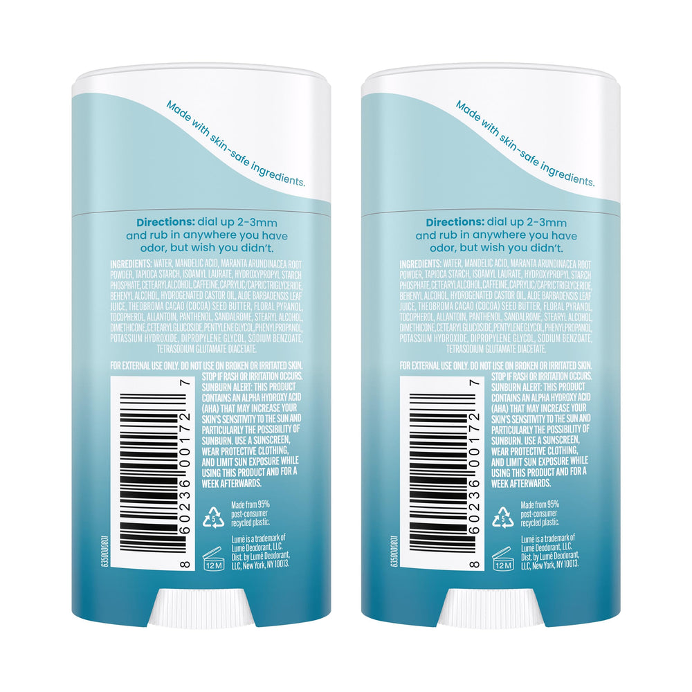 Texture crème invisible de Lume — application douce et sans résidu