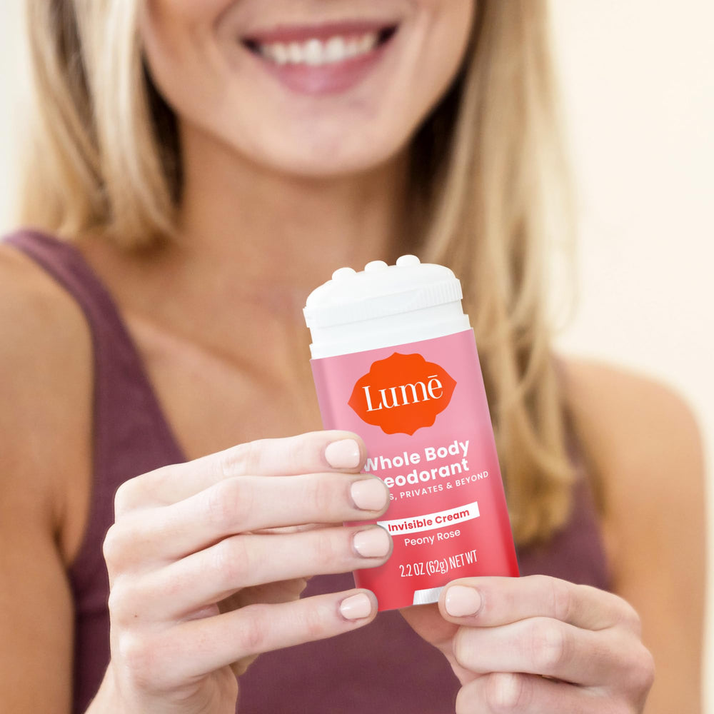 Lume Déodorant Crème Stick pour zones intimes, douceur et sécurité.
