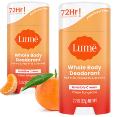 Lume Déodorant Crème Invisible pour les aisselles, contrôle des odeurs longue durée.
