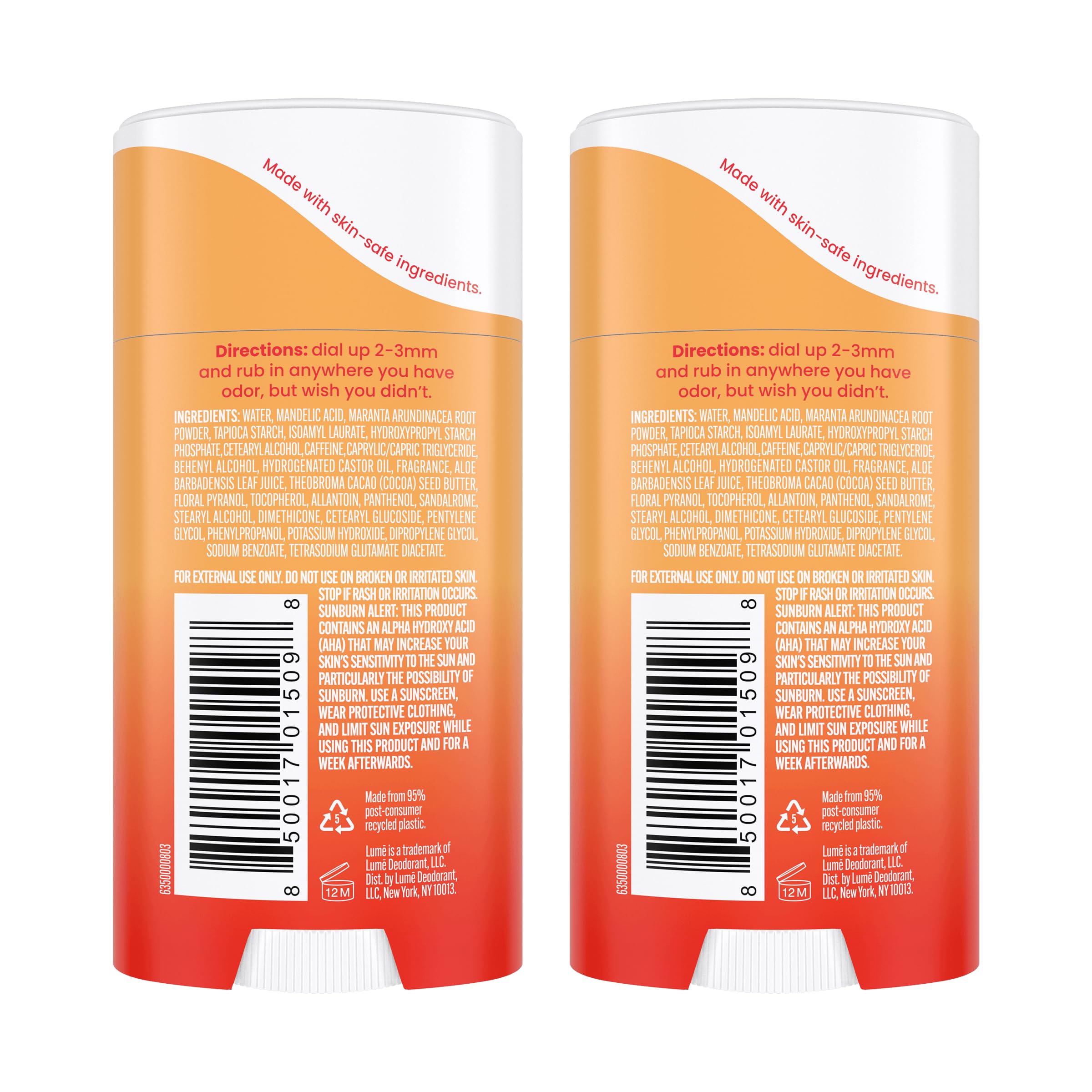 Lume Déodorant Crème Invisible pour le corps, fraîcheur tout au long de la journée.
