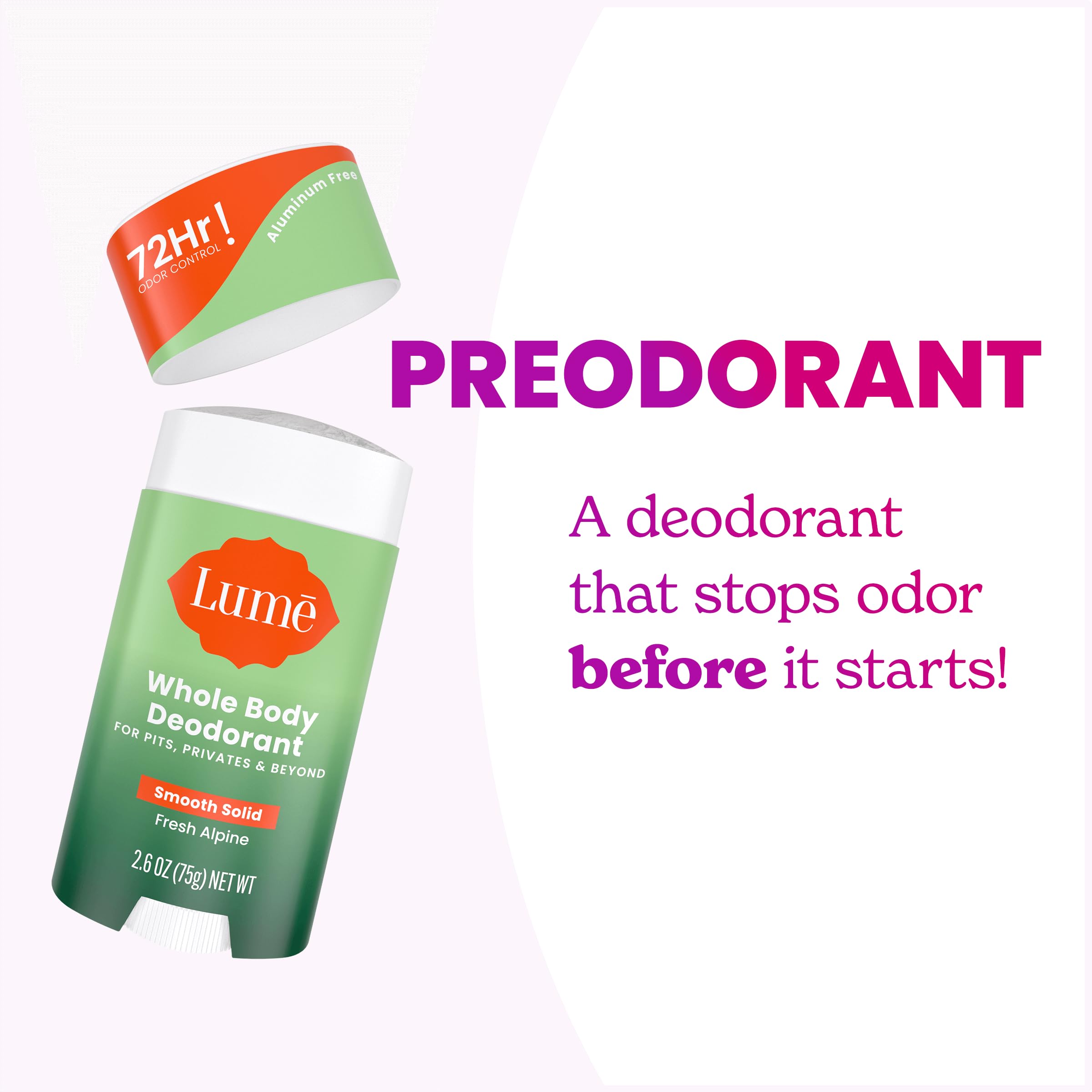 Lume – etiquette hypoallergenique: formule douce et hypoallergénique adaptée aux peaux sensibles.
