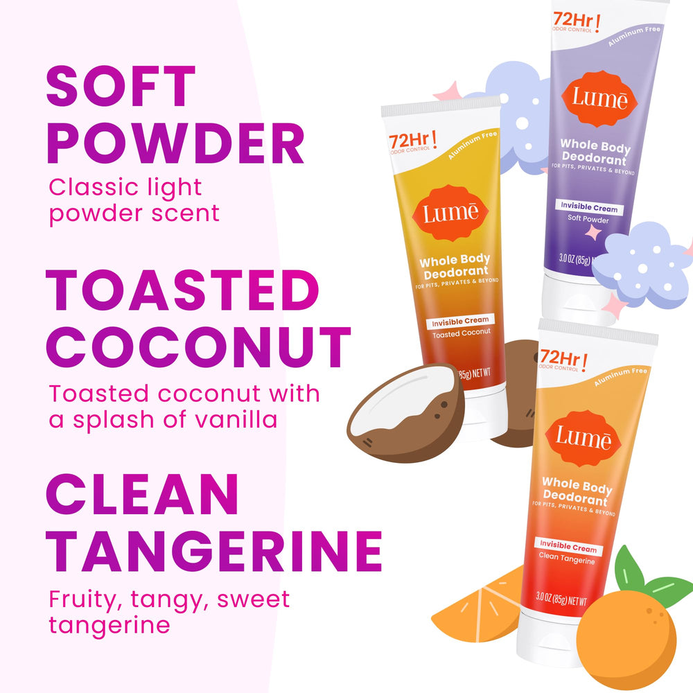 Lume Déodorant Noix de Coco Toastée, parfum gourmand et frais.