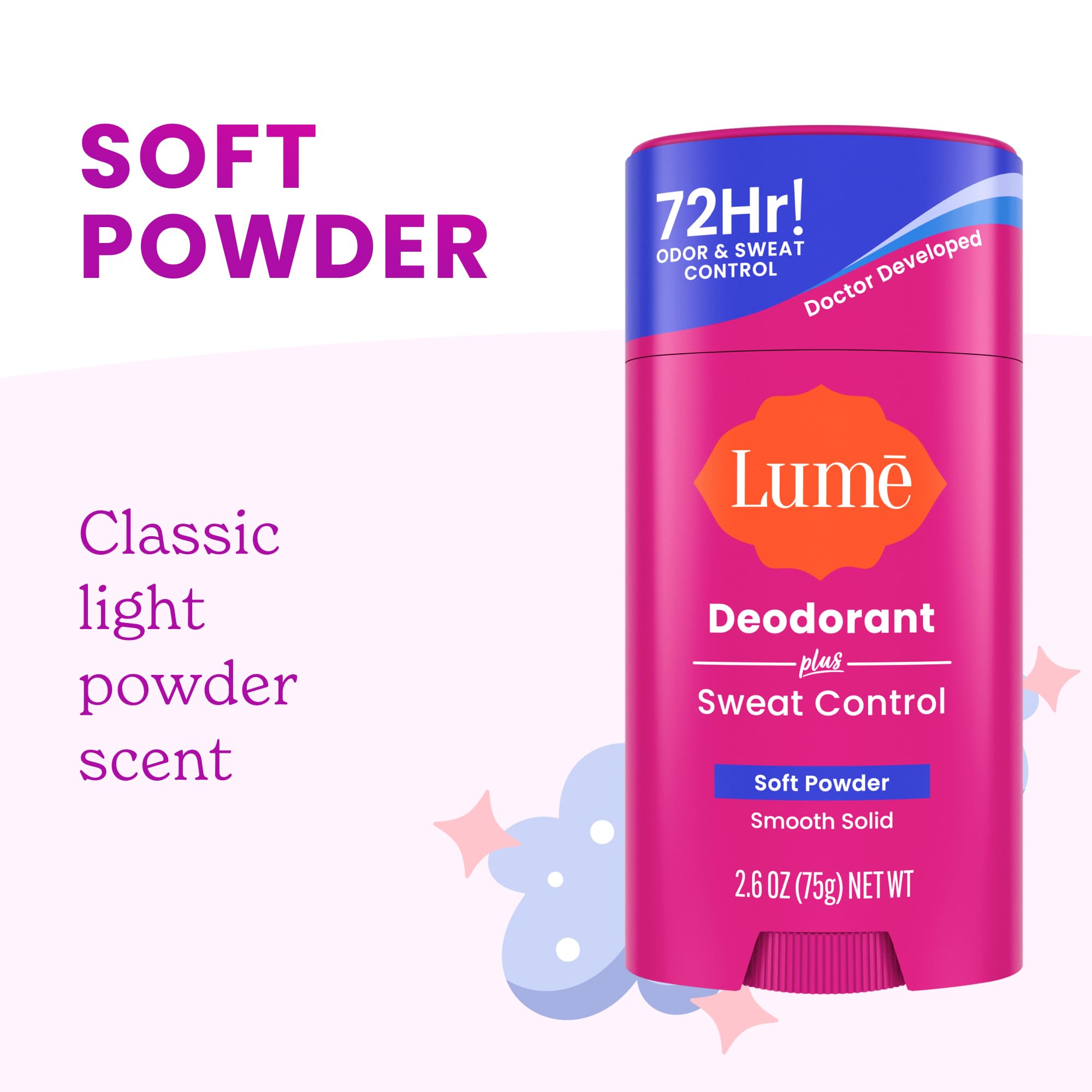 Lume Déodorant Plus: pack de deux, pratique au quotidien.