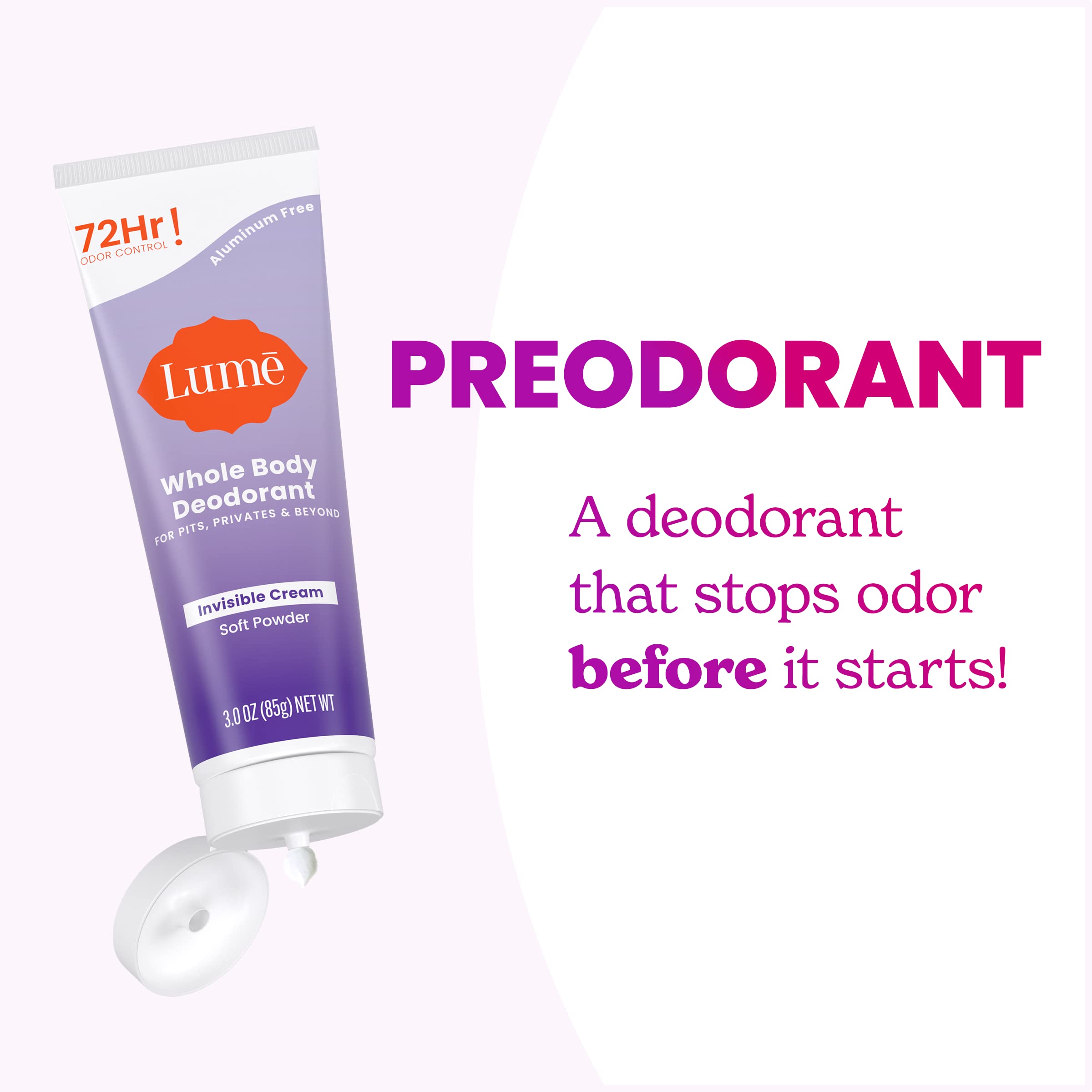 Lume Déodorant – sans aluminium et sans bicarbonate, peau sensible