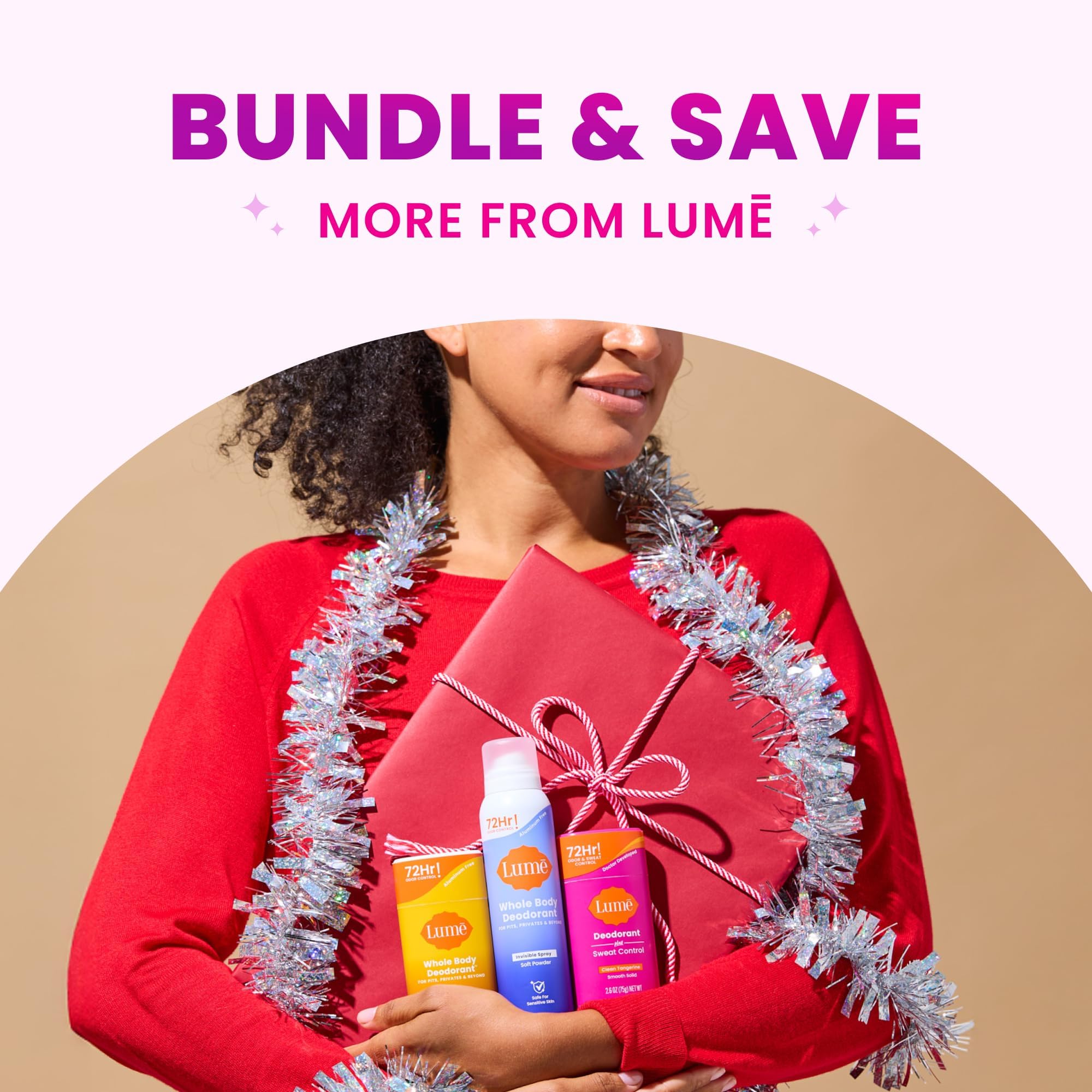 Lume – sans bicarbonate, sensations douces: douceur sans irritations sur les zones délicates.