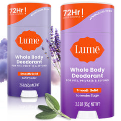 Lume déodorant stick souple, application fluide et confortable.