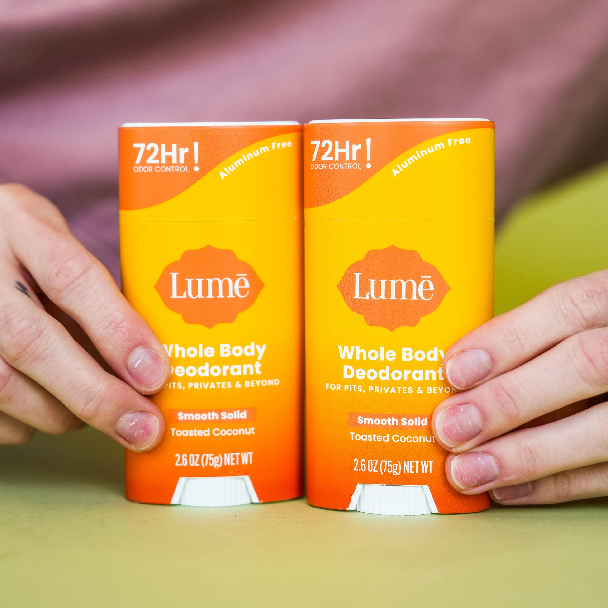 Pack double Lume, deux sticks pour rester frais en tout temps.