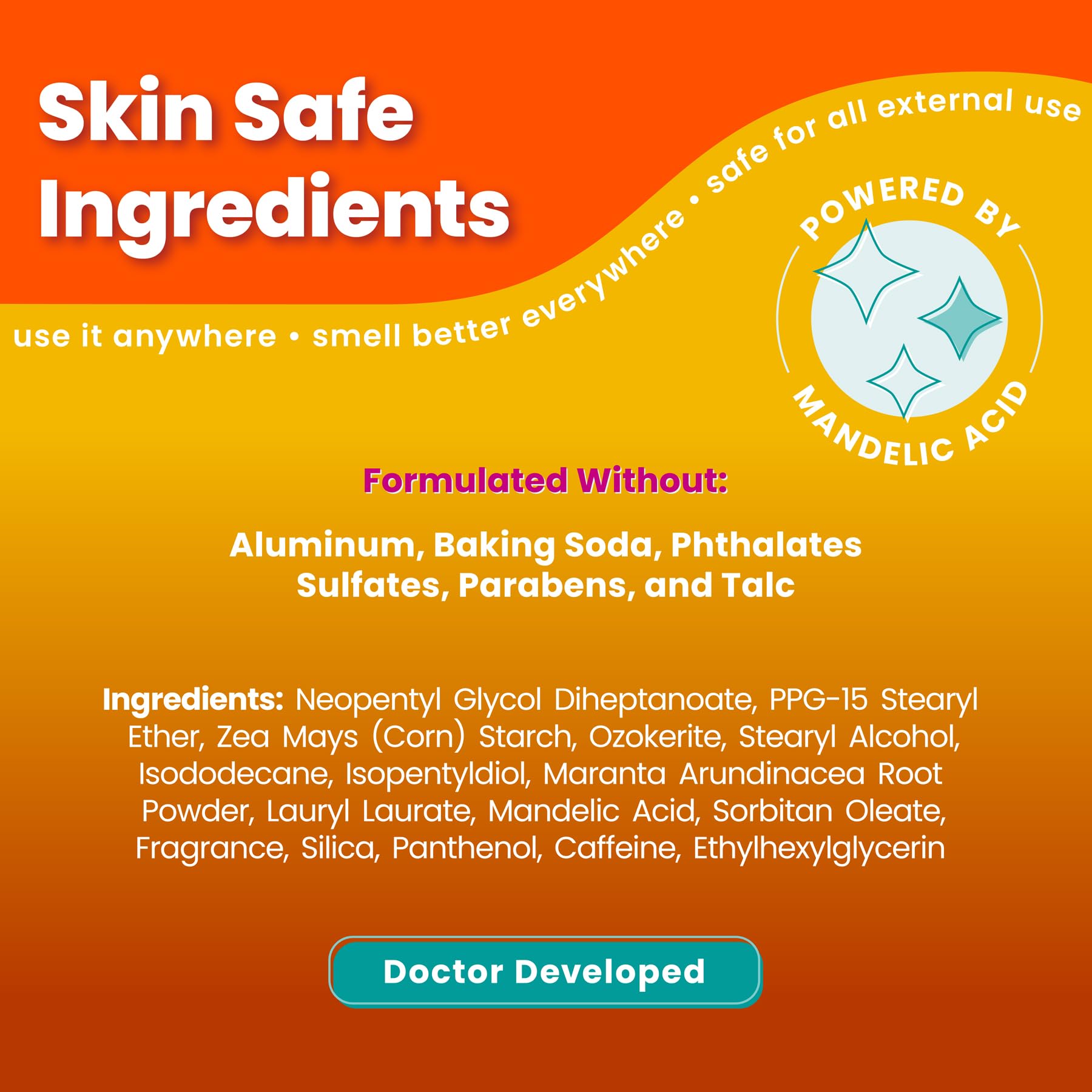 Déodorant Lume sans aluminium, application sûre et durable.
