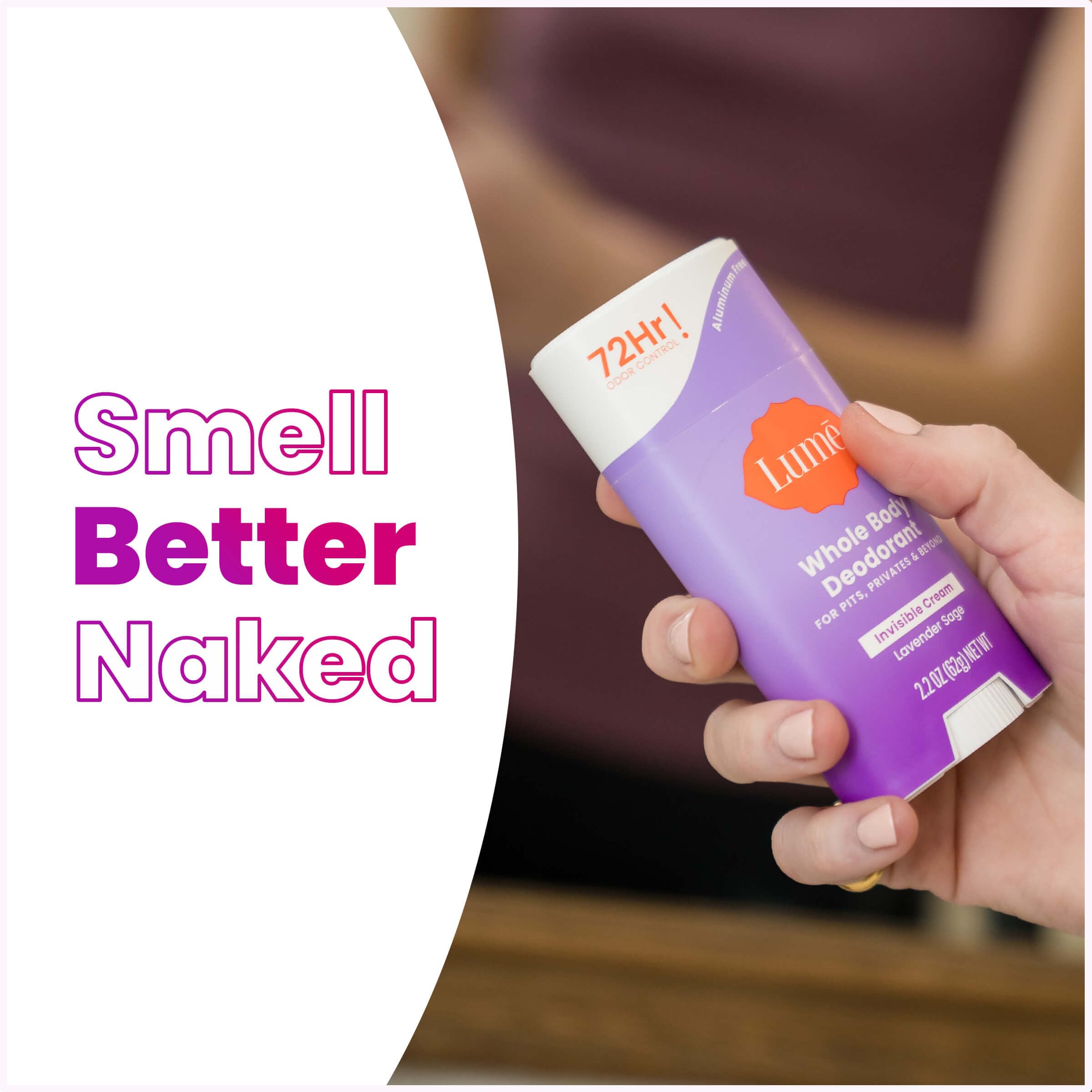 Hypoallergénique et sûr pour les peaux sensibles avec Lume crème-stick