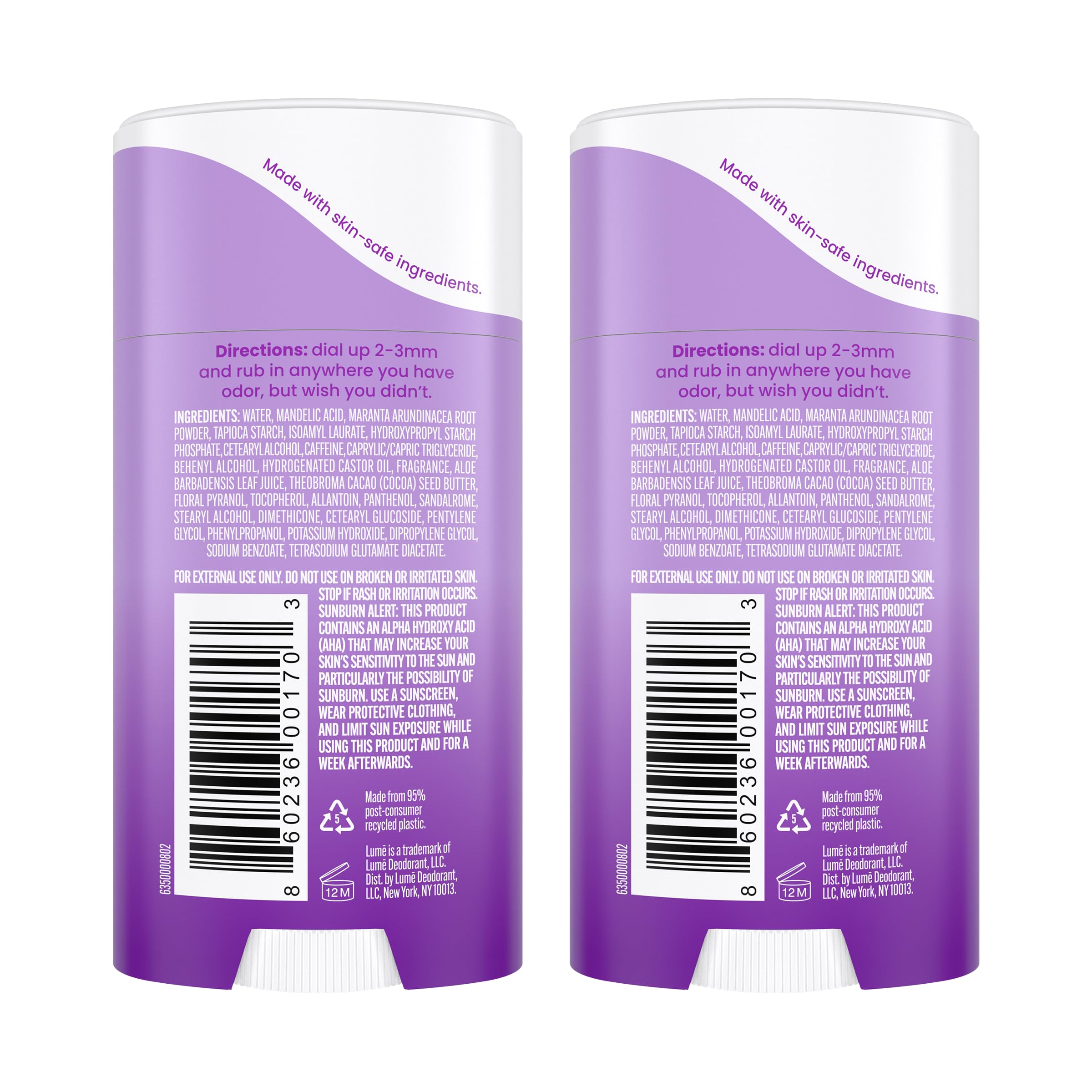 Lume crème-stick désodorisant zones intimes externes, douceur et sécurité