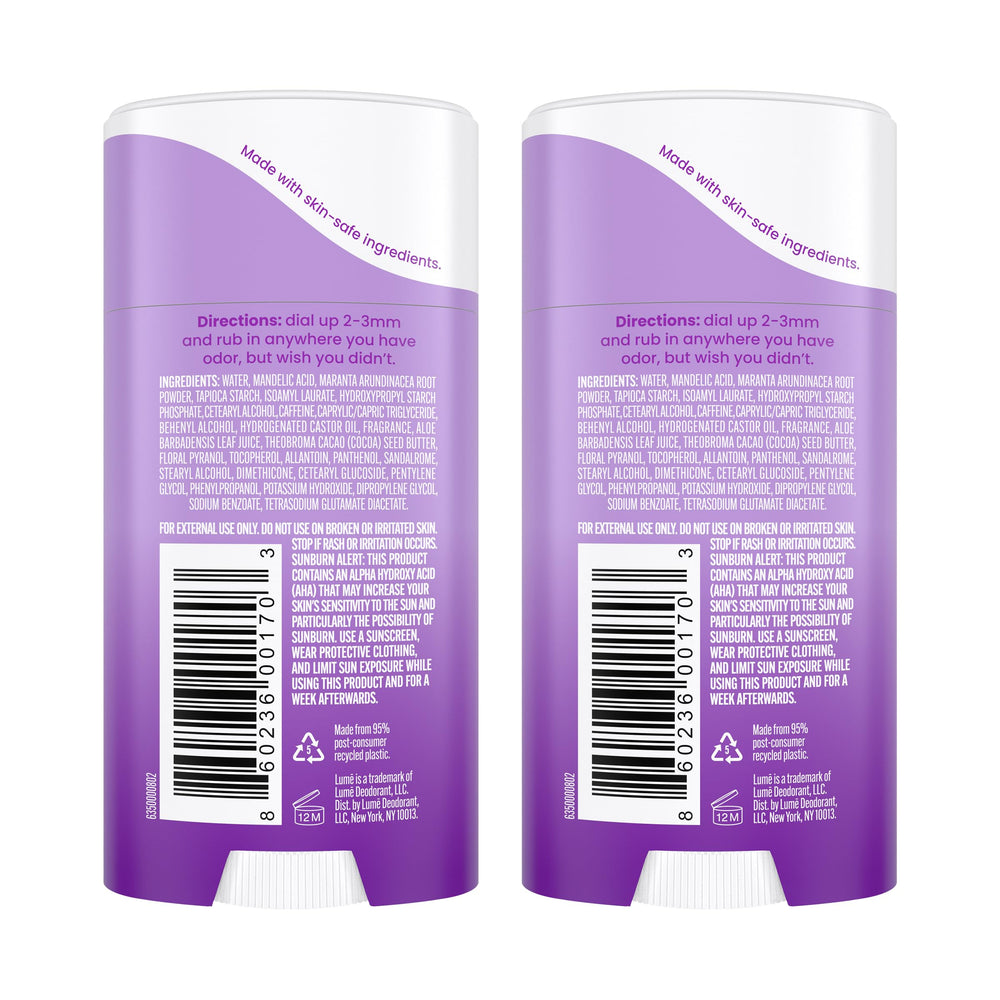 Lume crème-stick désodorisant zones intimes externes, douceur et sécurité