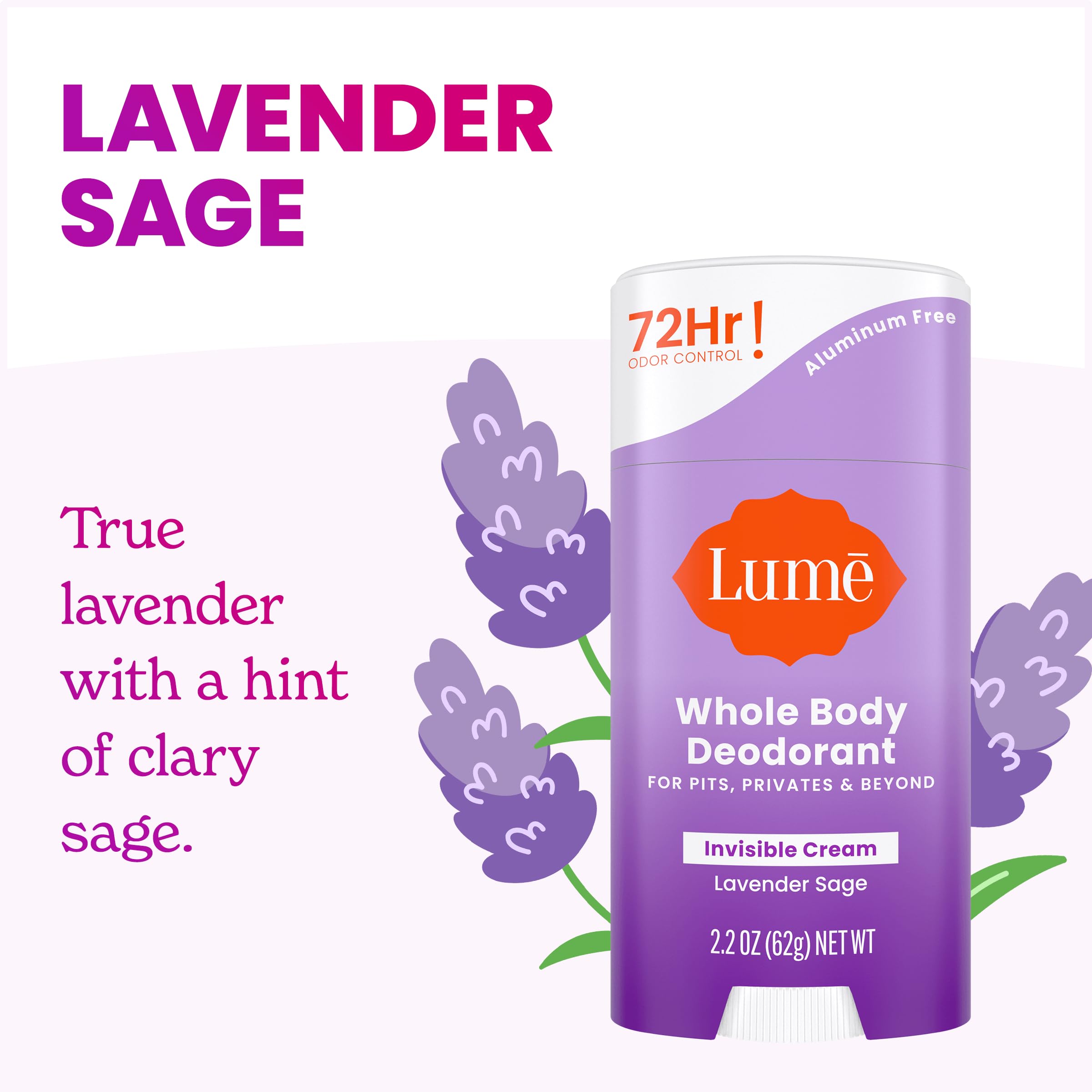 Parfum Lavande Sauge de Lume, sensation fraîche et naturelle