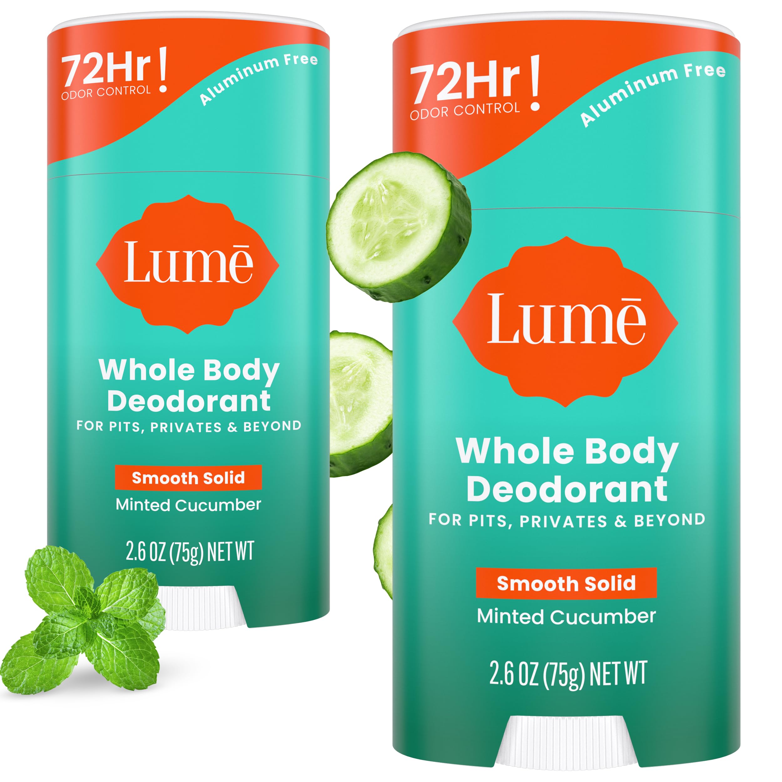 Lume déodorant solide dans son emballage pratique.