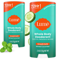 Lume déodorant solide dans son emballage pratique.