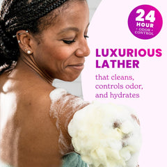 Gel douche hydratant Lume, pH équilibré pour peau confortable.