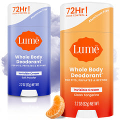 Lume invisible cream stick for all-day odor control