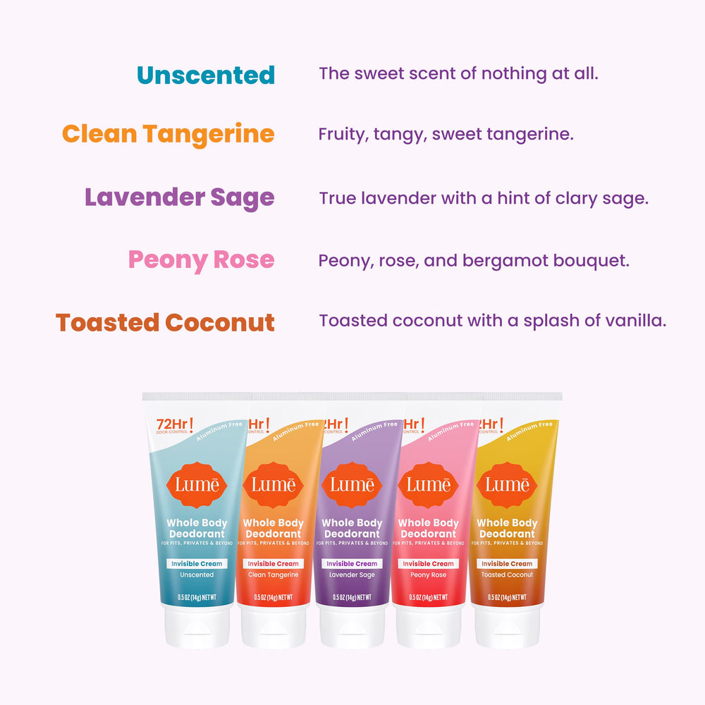 Lume mini-déodorant lavande-sauge : sensation apaisante et fraîche.