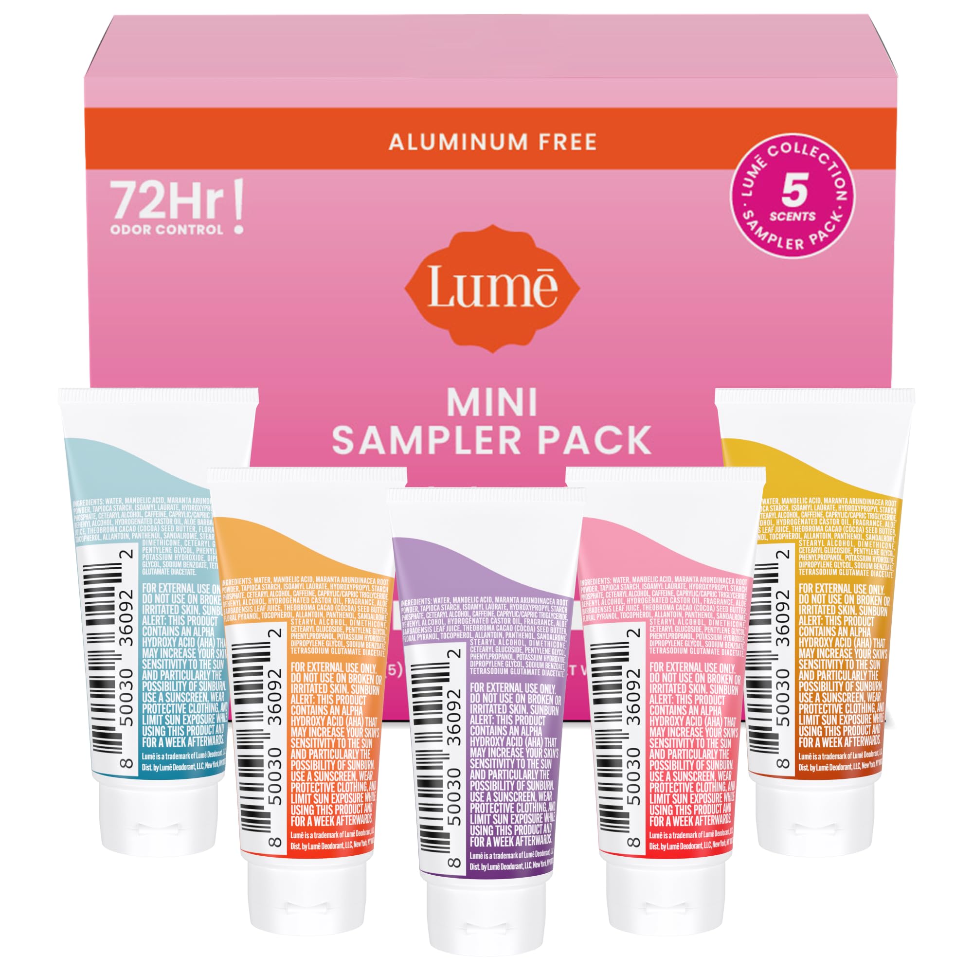 Lume mini-déodorant noix-de-coco-écrasé : douceur tropicale et fraîcheur.