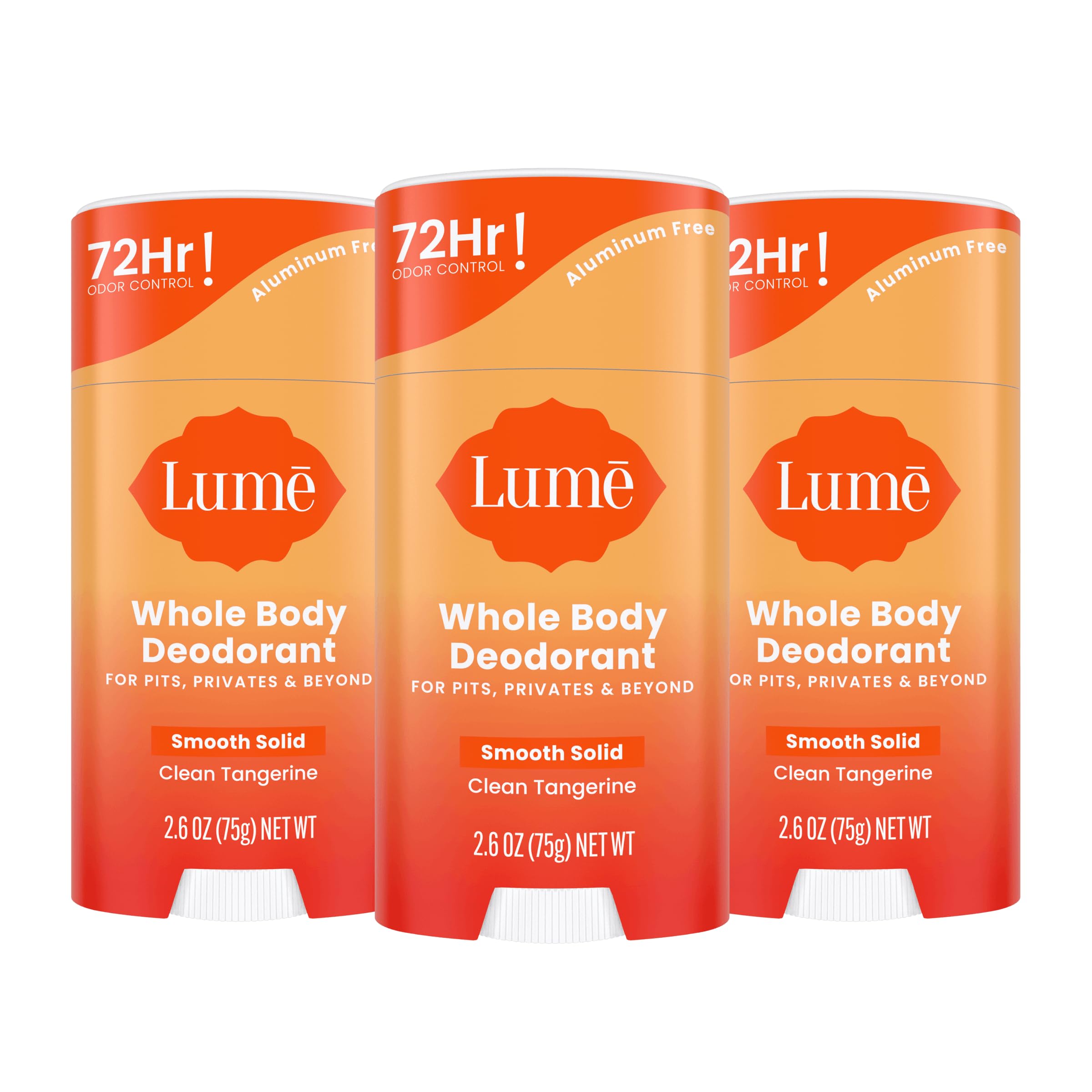 Pack trio Lume déodorant solide, fraîcheur durable