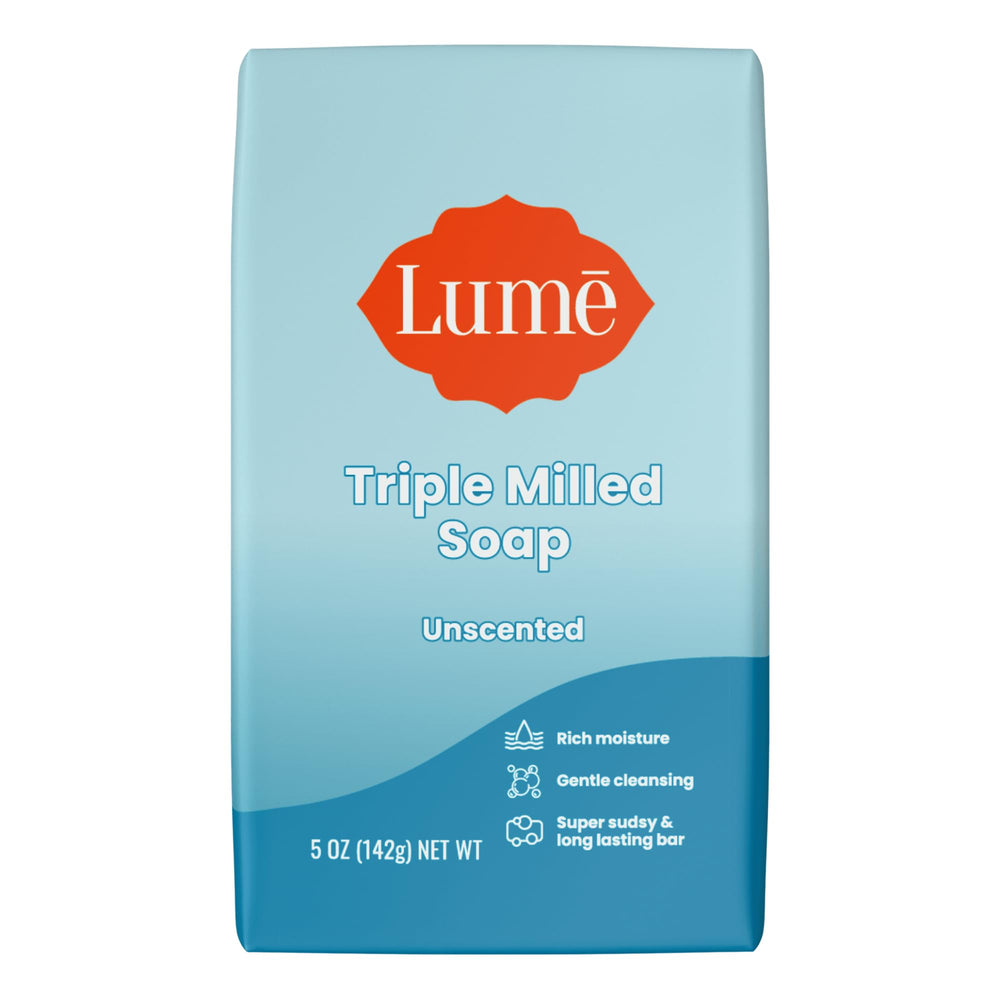 Savon Lume en barre triple malaxage, mousse dense et hydratation durable.