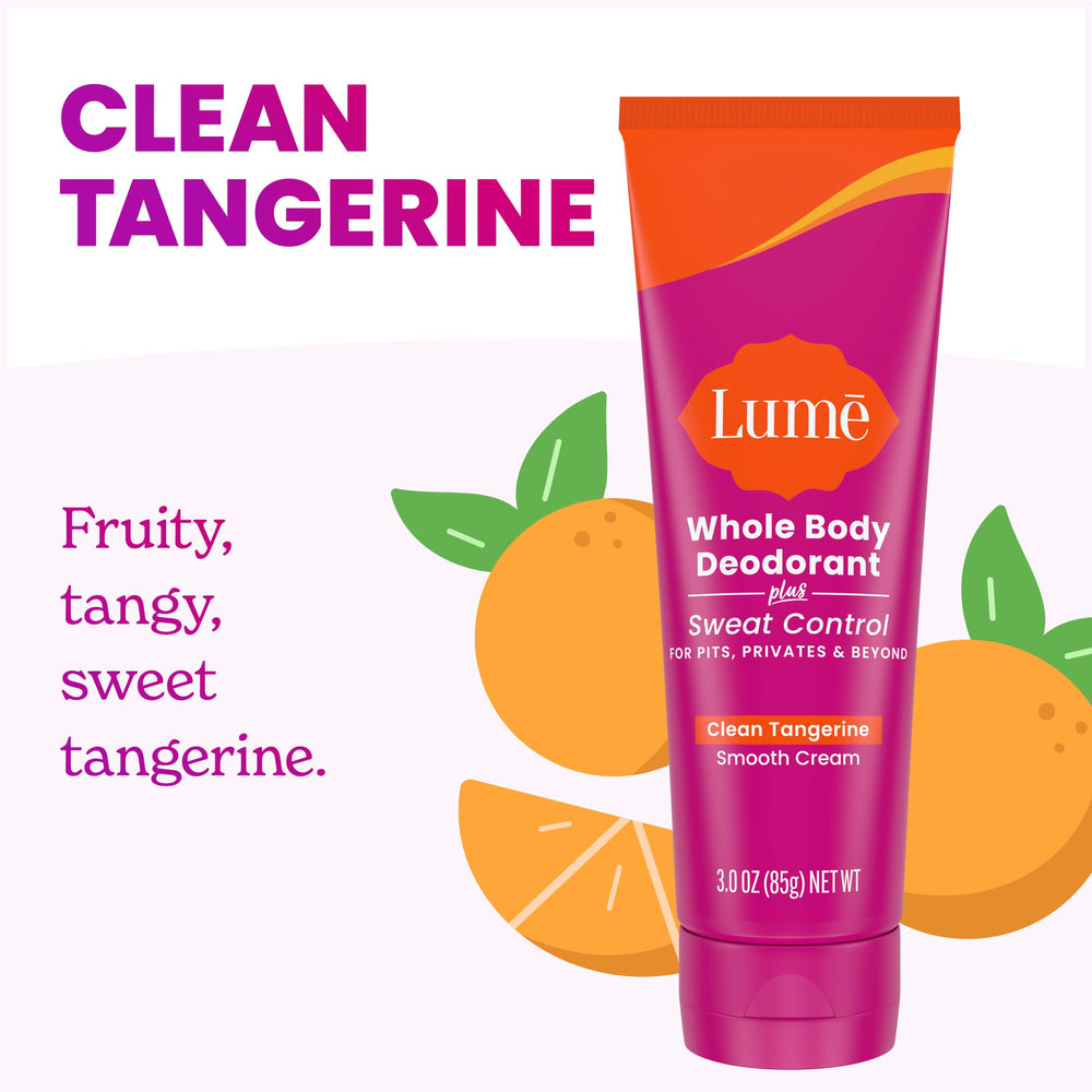 Texture crème sans bicarbonate de Lume sur peau sensible.