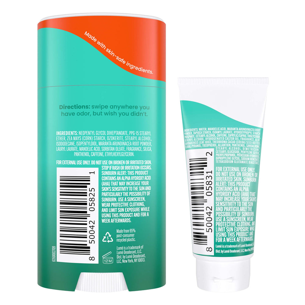 Lume stick solide menthe concombre, fraîcheur longue durée.
