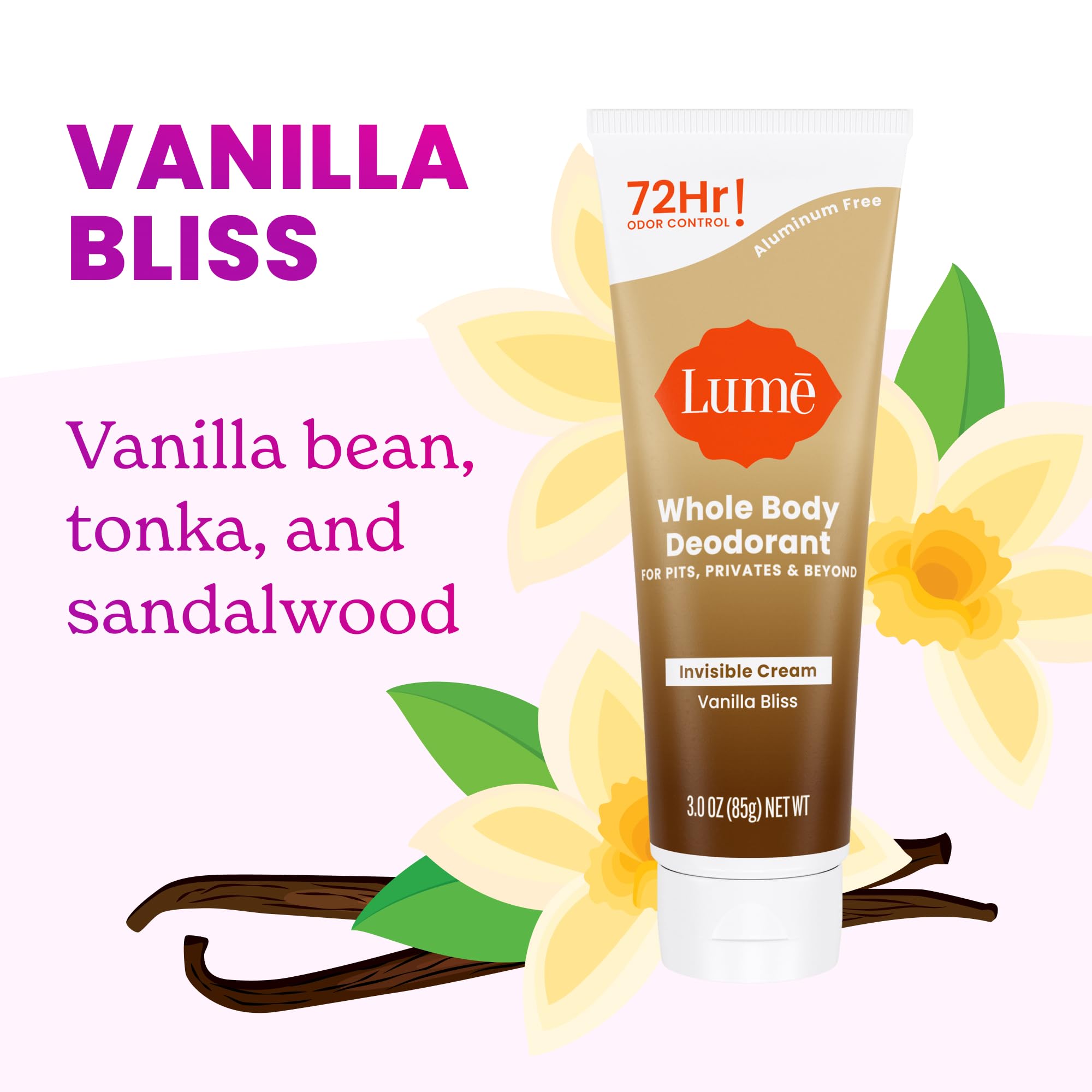 Texture crème Lume: soin rapide et absorption légère.