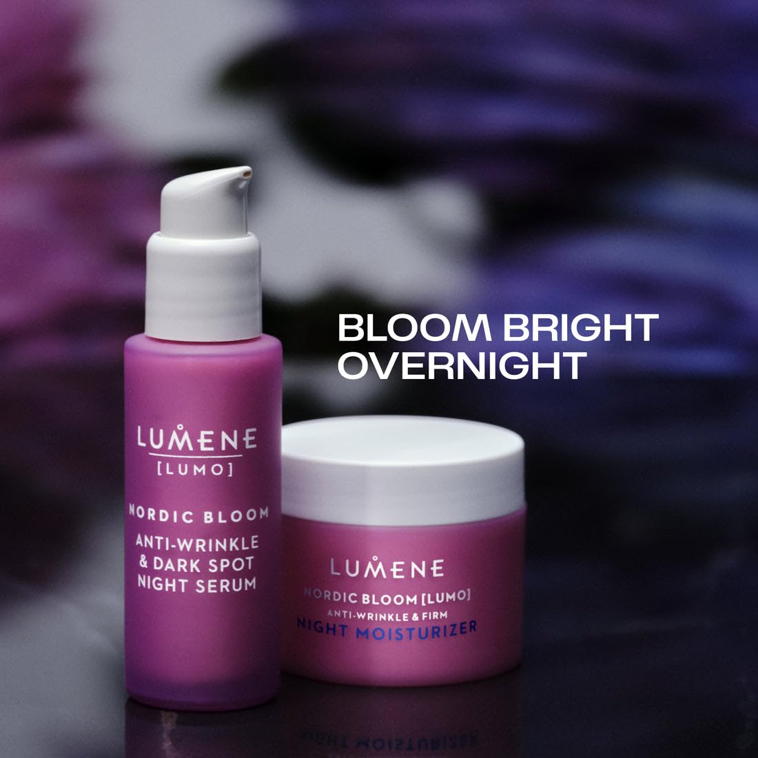 Sérum V-Shape Lumene Nordic Bloom, complément d’hydratation nocturne.