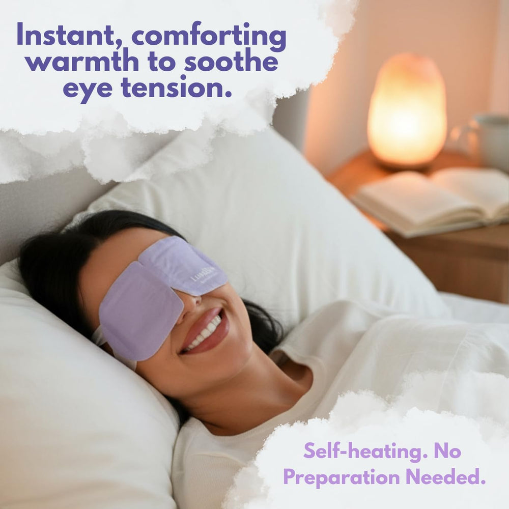 LumiDew masque yeux tissu doux confort pour port prolongé et sommeil