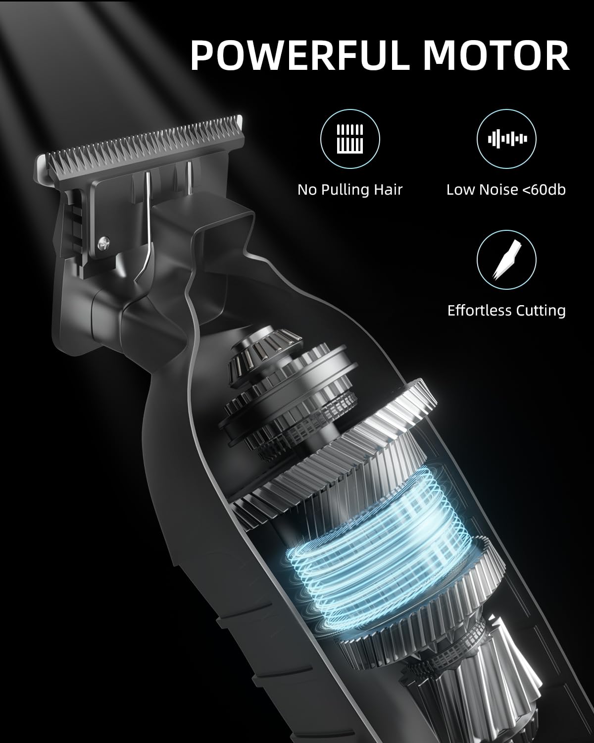 Lumiflexa Trimmer moteur puissant et silencieux pour grooming.