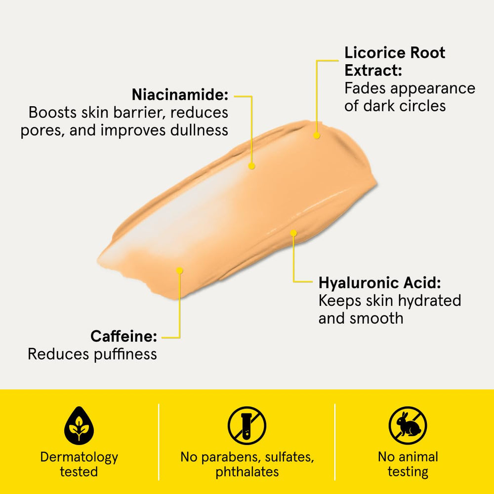 Lumin application creme yeux rapide absorption offre une sensation légère.