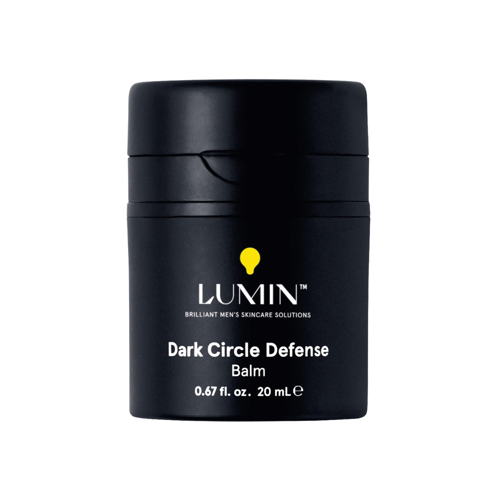 Lumin Homme Défense Cernes — bouteille élégante pour soin ciblé du regard, effet léger et rafraîchissant.