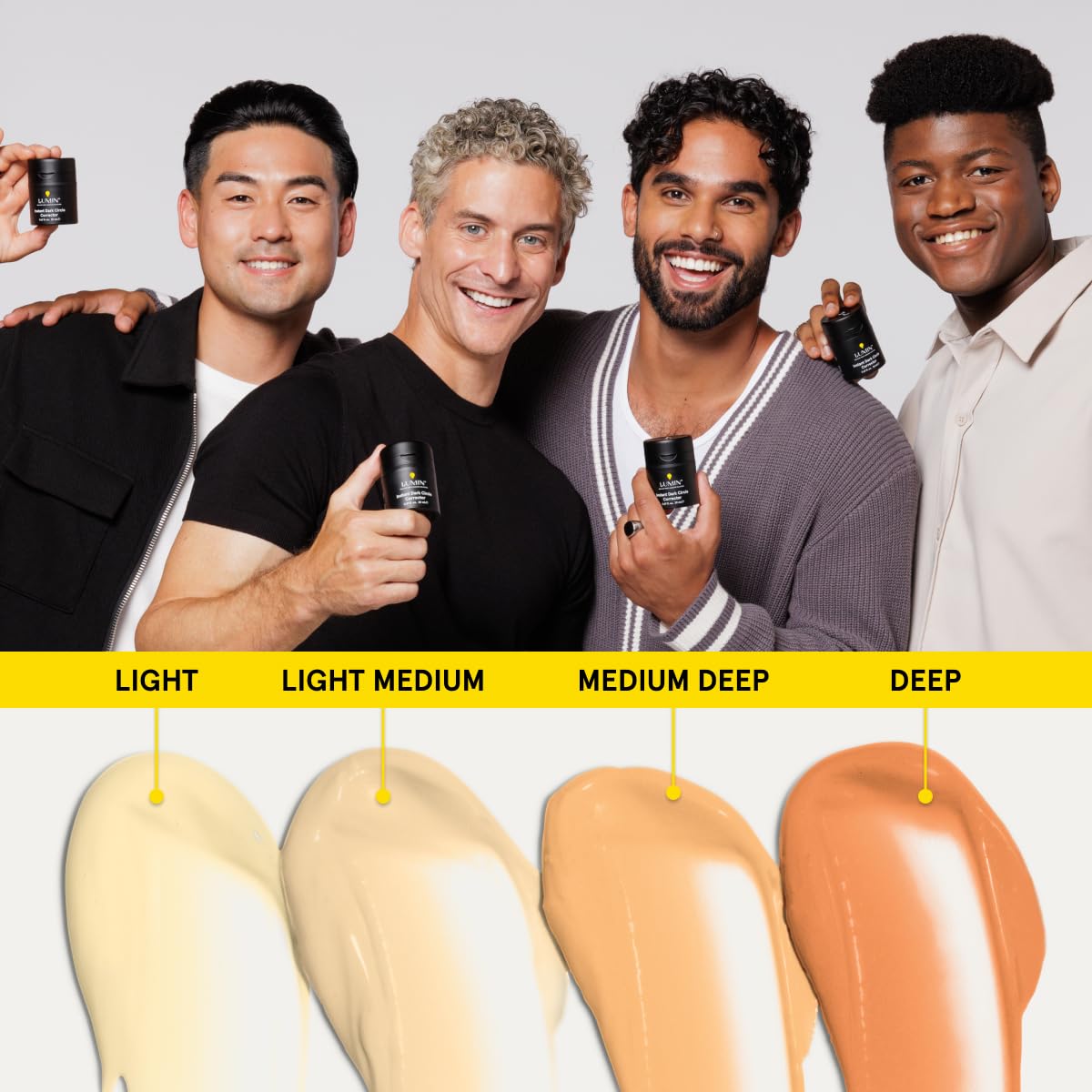 Lumin Instant Dark Circle Corrector for Men ingredients Niacinamide and Hyaluronic Acid support hydration