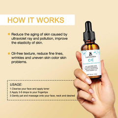 LuminaSkin sérum vitamine C, pH bas favorisant absorption