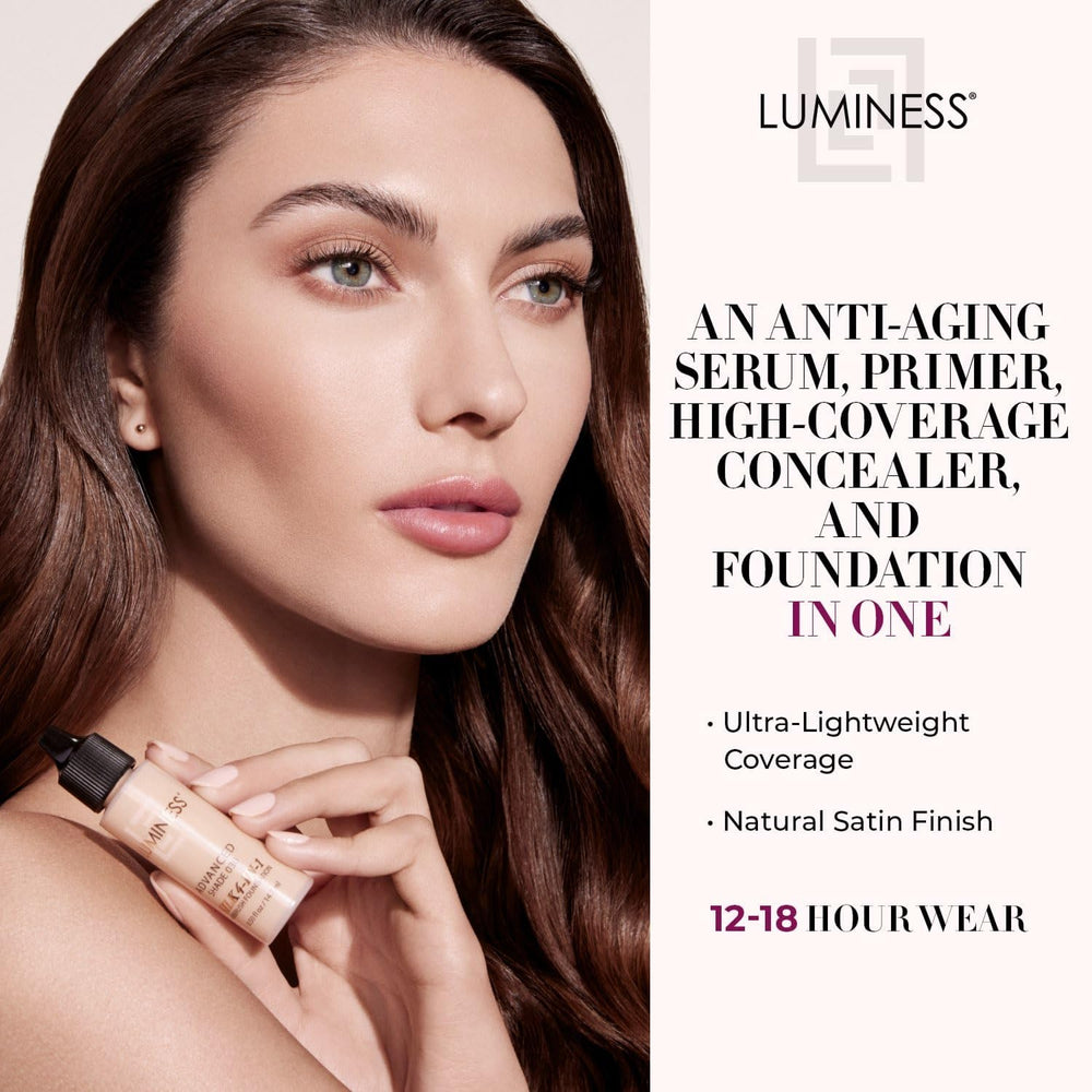 Luminess Air Silk 4-en-1, application aérographe, fini fluide et homogène.