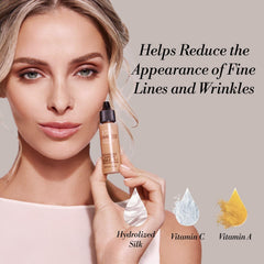 Luminess Air Silk 4-en-1, texture satin naturelle pour une peau lisse.