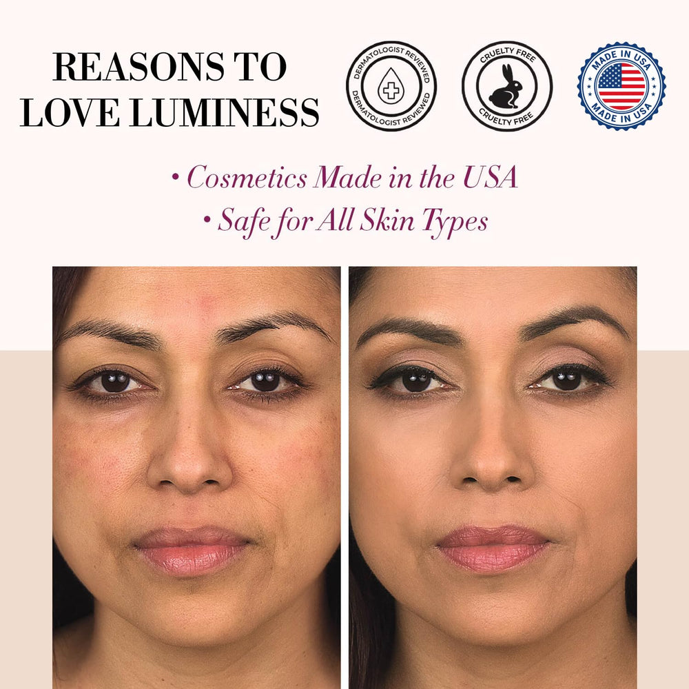 Luminess Air Silk 4-en-1 vitamines A et C pour un teint frais.