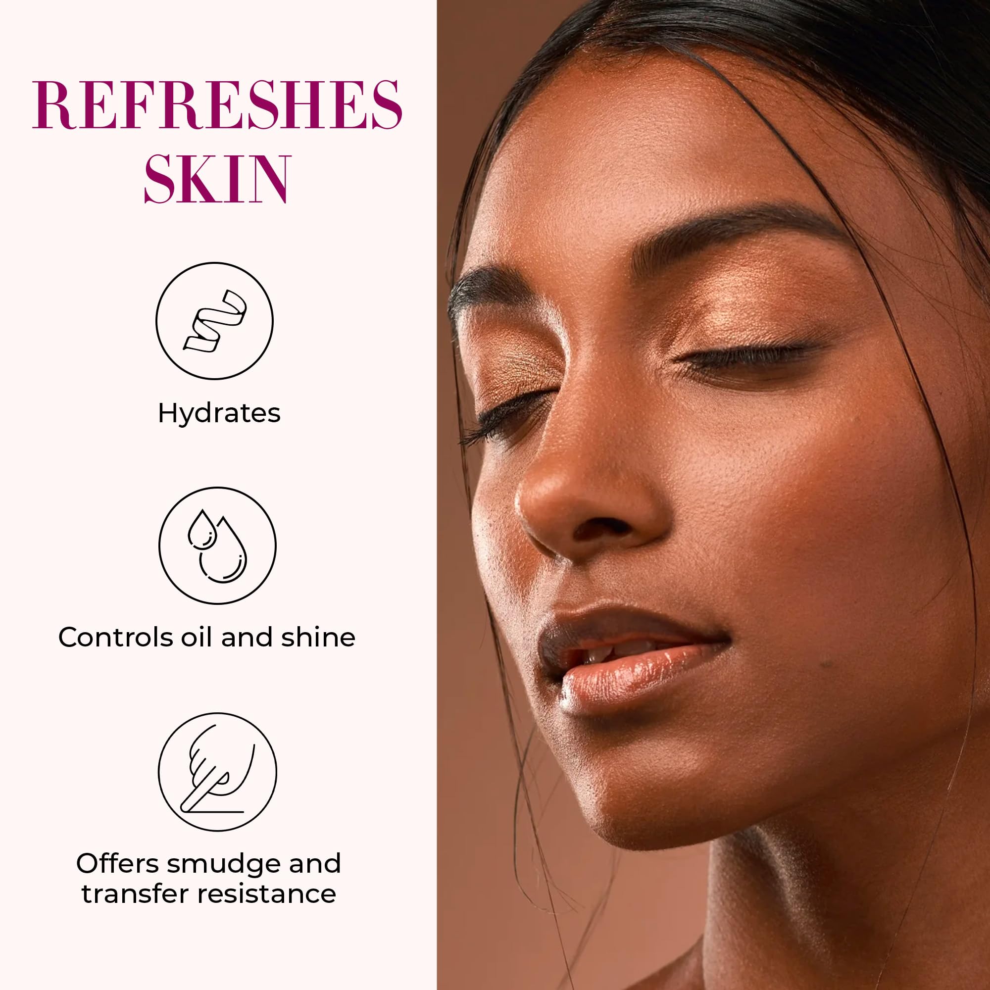 LUMINESS Application visage spray maquillage à 20 cm pour une couverture homogène
