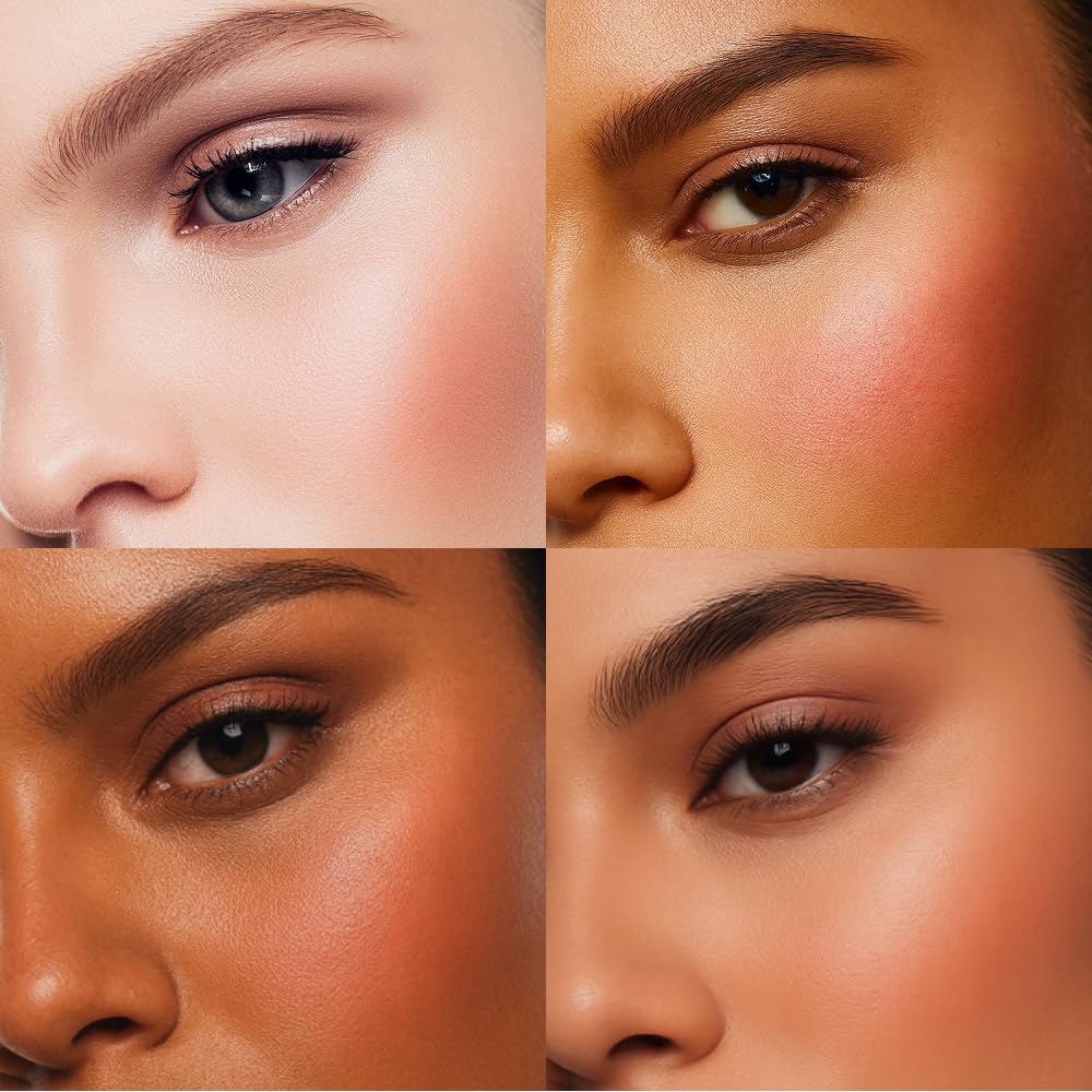 Luminess blush en pulvérisation, teinte rosée pour un éclat subtil.
