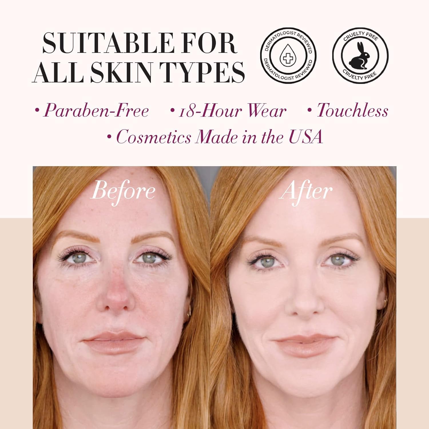 LUMINESS blush : couleur naturelle et longue tenue.